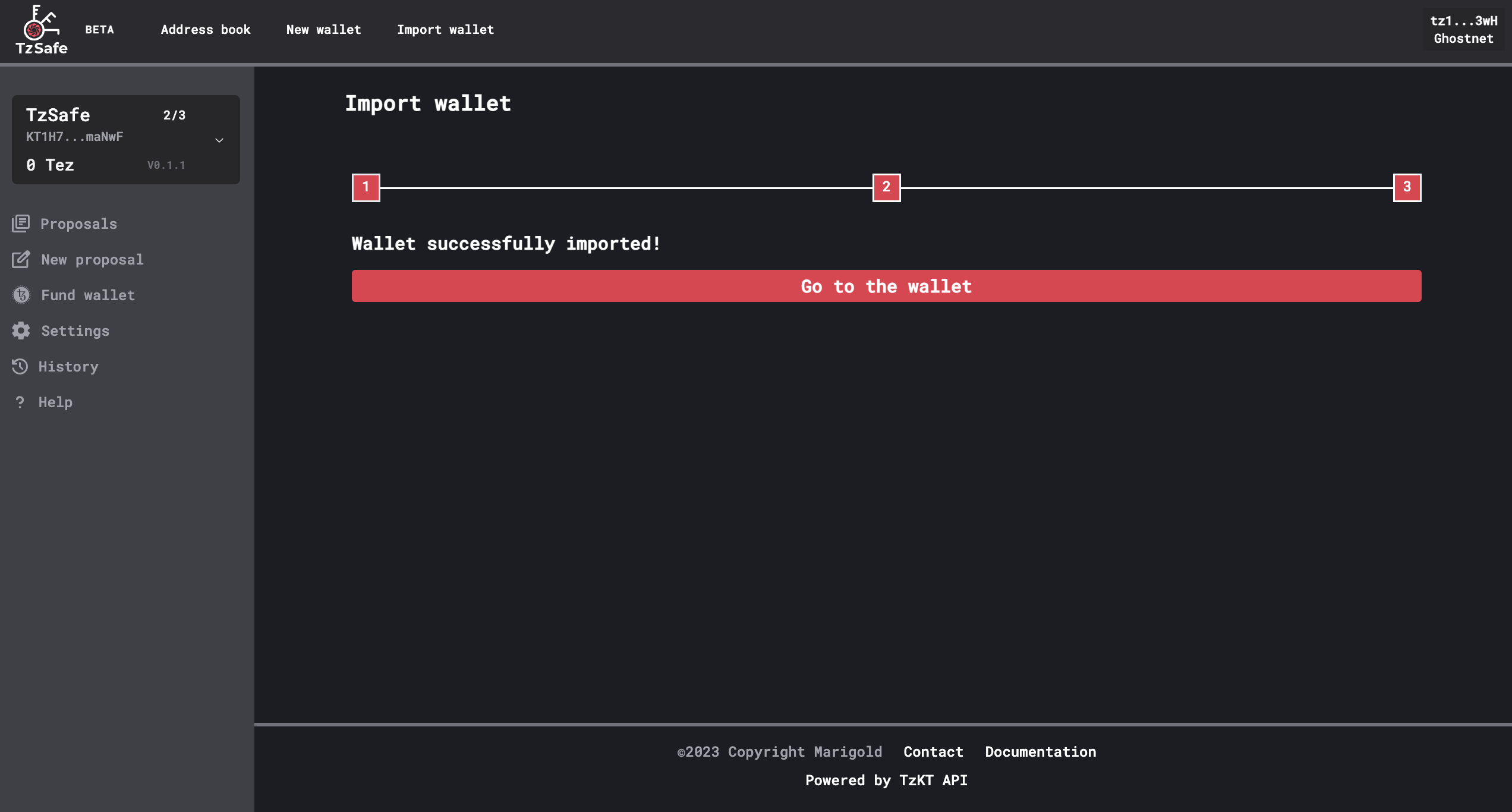Import wallets - TzSafe User Manual